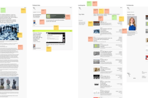 Skjermbilde fra figma-board med tilbakemeldinger fra brukertest