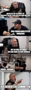 Person1 og person2 diskuterer om useEffect er greit så lenge funksjonaliteten fungerer