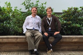 Tobias og Magnus, sommestudentene hos Spleis