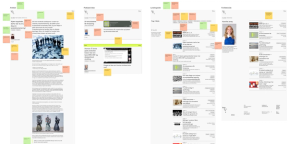 Skjermbilde fra figma-board med tilbakemeldinger fra brukertest