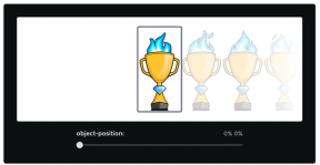 Pokaler på rekke, med fokus på første