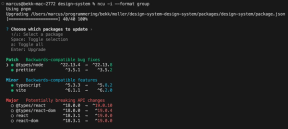 Liste av pakker gruppert etter versjon