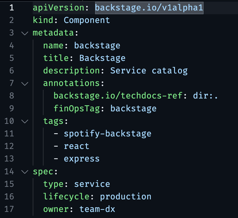 backstage yaml example