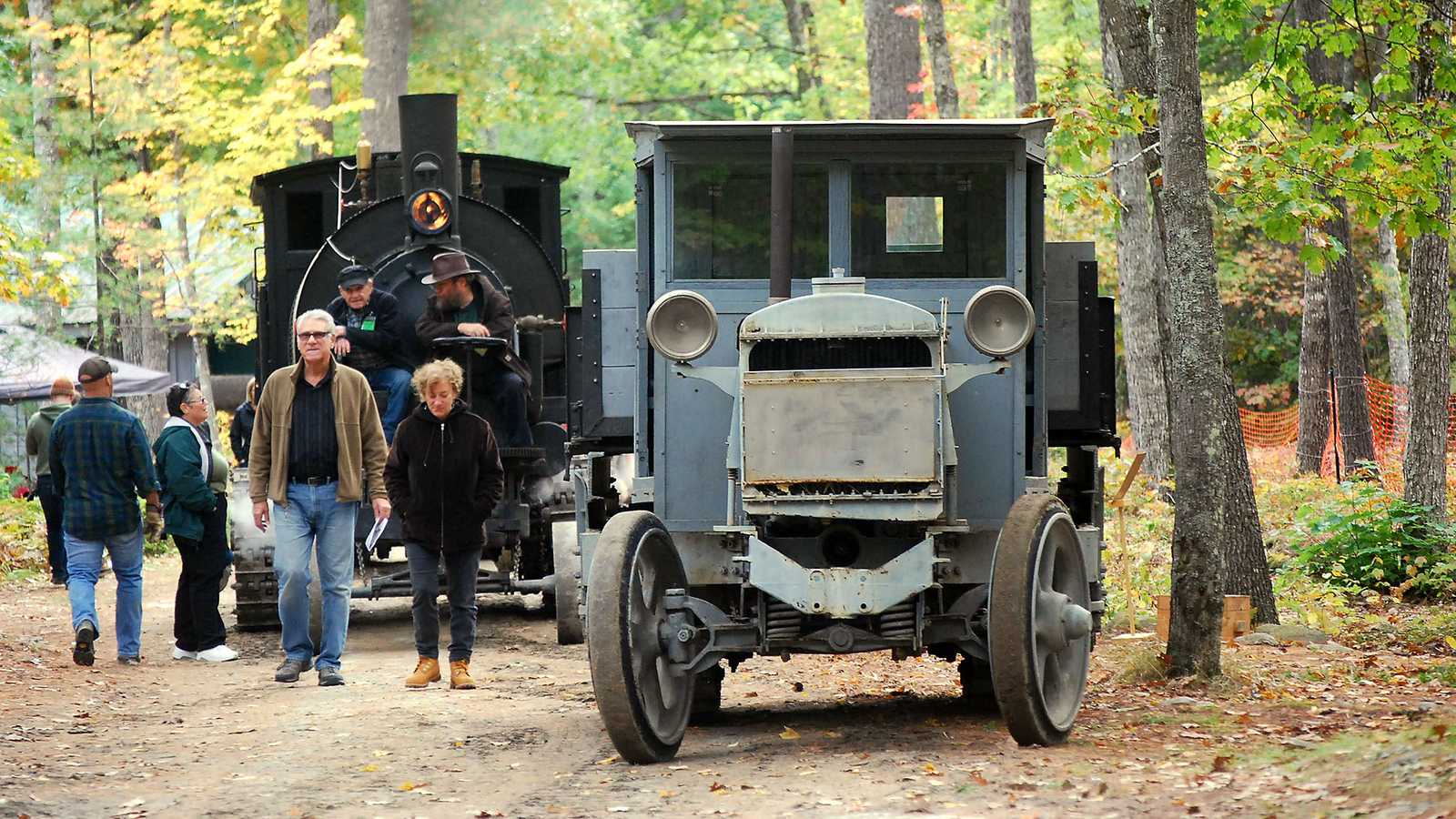 Lombards on display at a museum event.