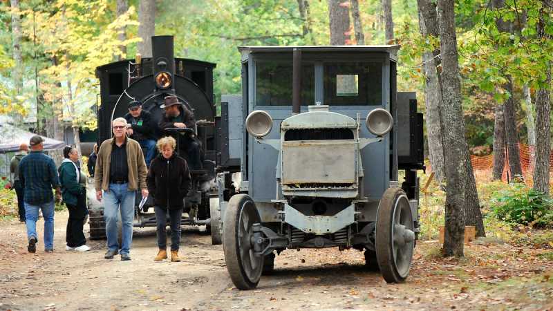 Lombards on display at a museum event.