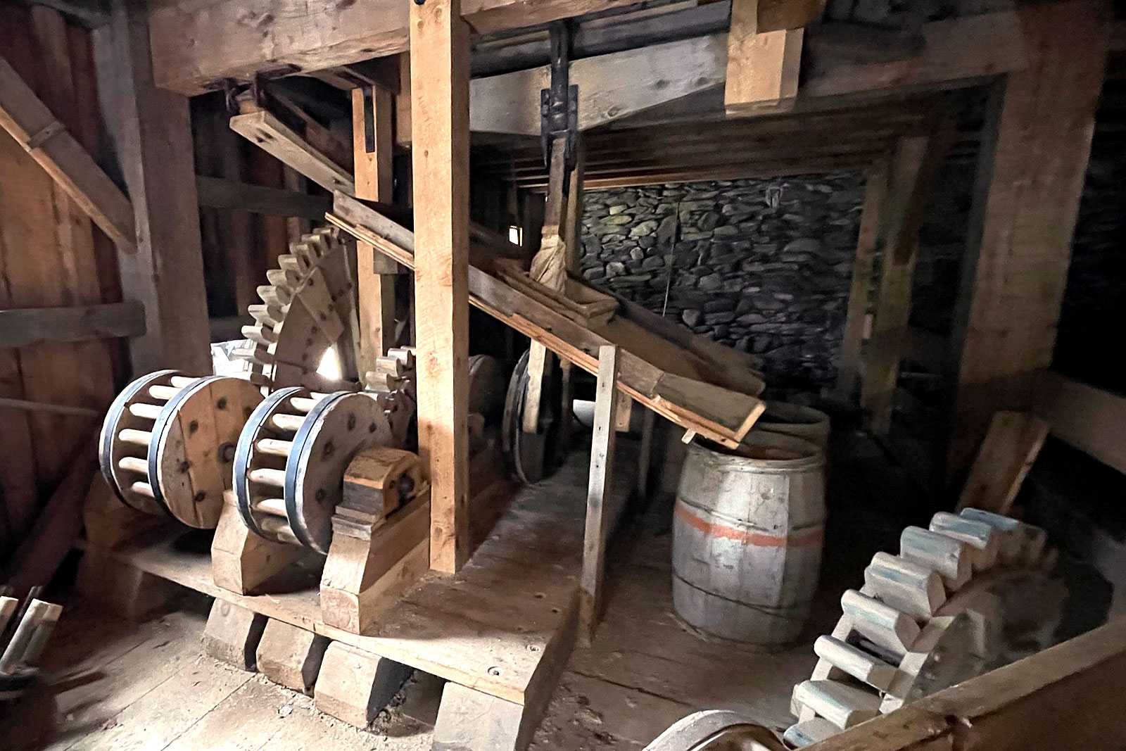 View of all the mill cogs