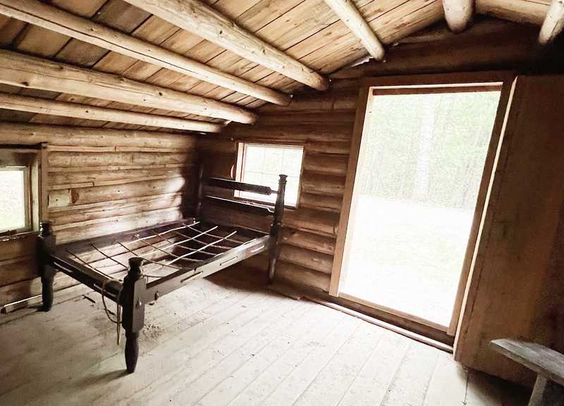 Basic type of bed frame used by early settlers.  