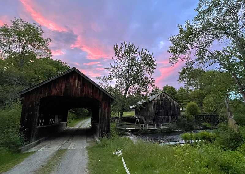 Sunset at the museum