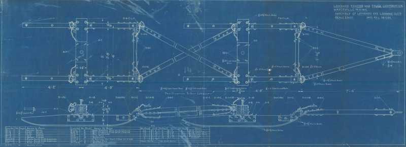 1926 Lombard logging sled blueprint