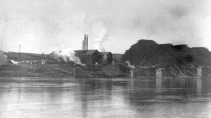 Madawaska Company mill, photo taken by mrs Prevotah