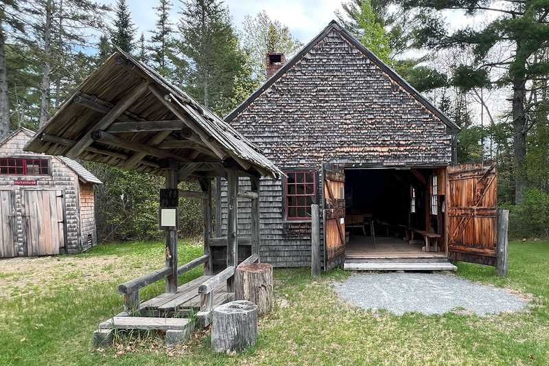 Exterior view of the Blacksmith building on the museum grounds