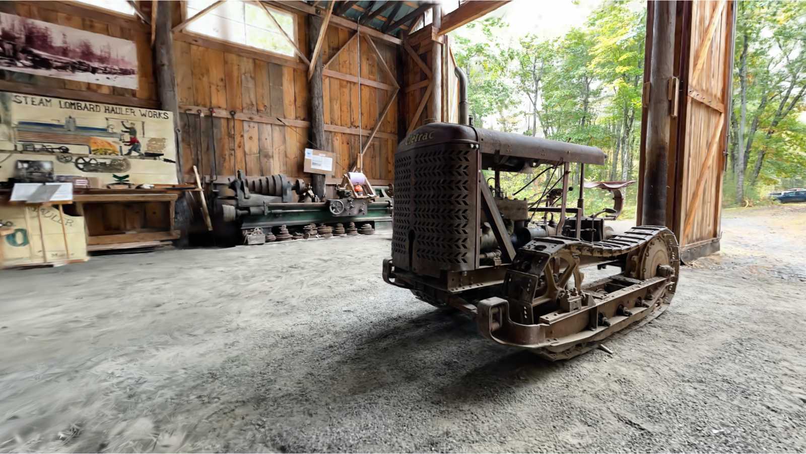 1920 Cletrac tractor housed in the museum's Visitor Center
