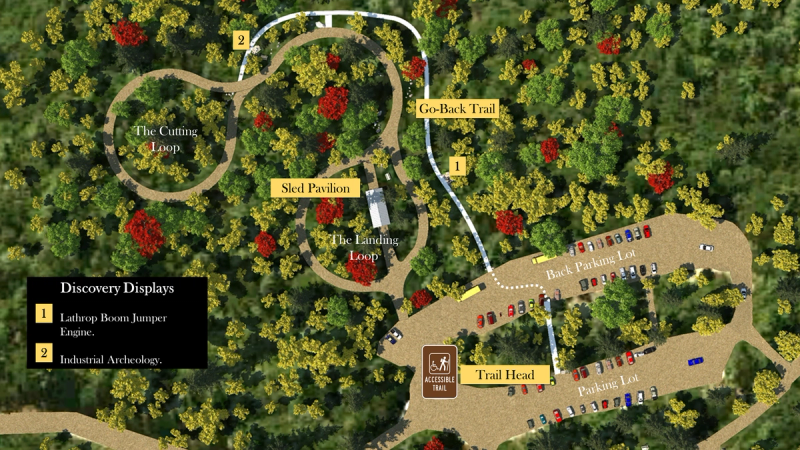 Maine Forest & Logging Museum Go-back Trail 