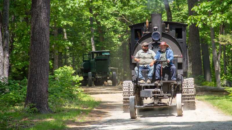 Active Lombards operating at a museum event