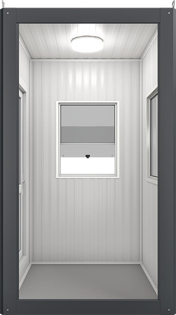 Insulated Panel Cabin 4ft × 4ft (1.35m × 1.35m), interior view