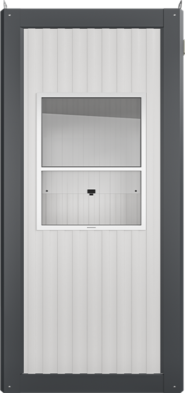 Insulated Panel Cabin 4ft × 4ft (1.10m × 1.10m), front view