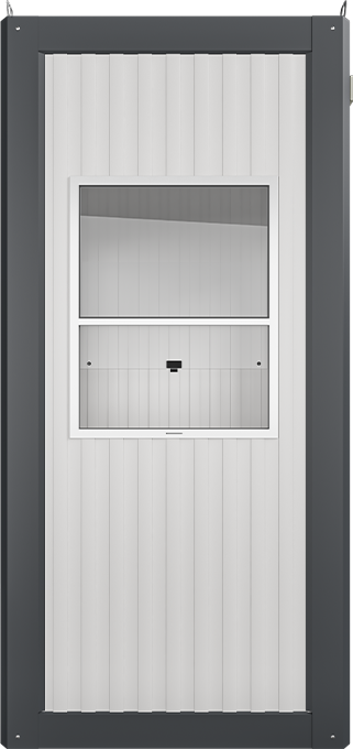 Insulated Panel Cabin 4ft × 4ft (1.10m × 1.10m), front view