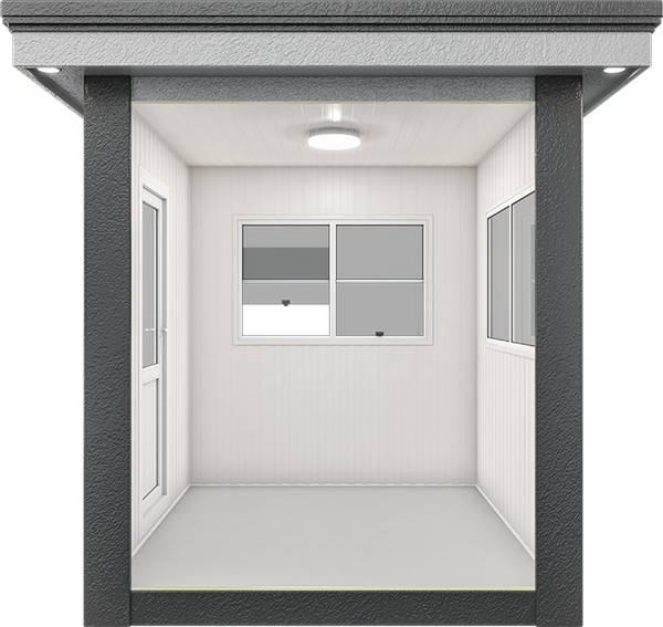 MetroCity Modular Cabin 7ft × 7ft (2.15m × 2.15m), interior view