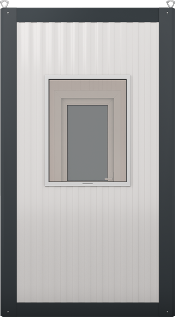 Insulated Panel Cabin 7ft × 4ft (1.35m × 2.10m), right side view