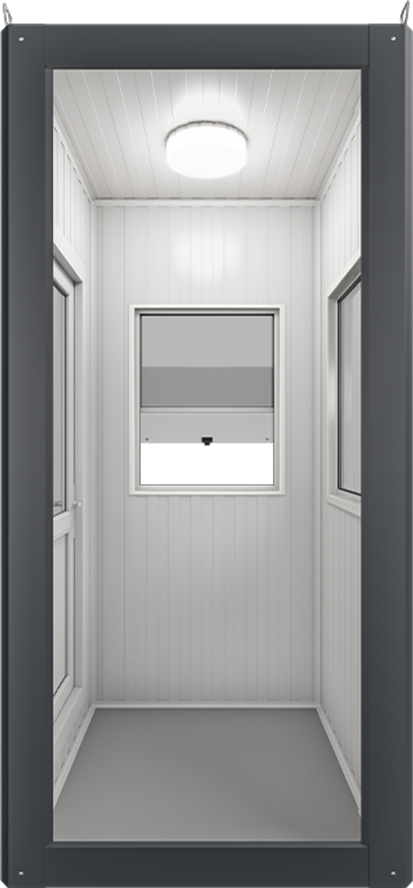 Insulated Panel Cabin 4ft × 4ft (1.10m × 1.10m), interior view