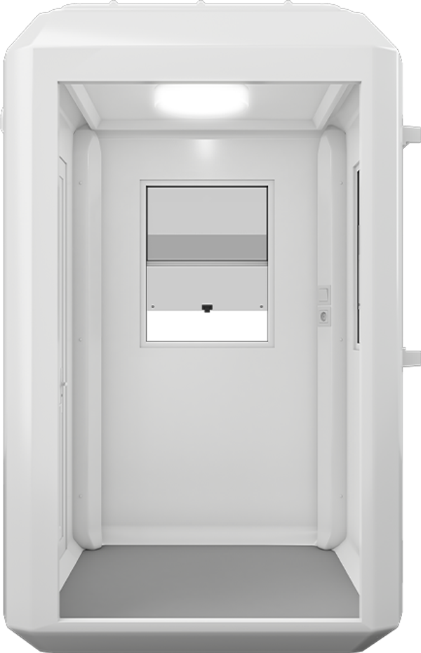 GRP Cabin 5ft × 5ft (1.50m × 1.50m), interior view