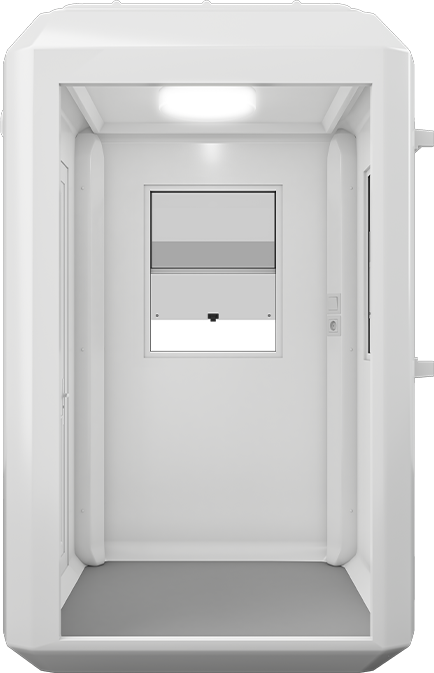 GRP Cabin 5ft × 5ft (1.50m × 1.50m), interior view