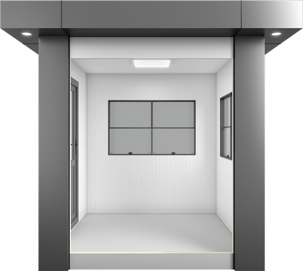 KompoCity Composite Cabin 7ft × 7ft (2.15m × 2.15m), interior view