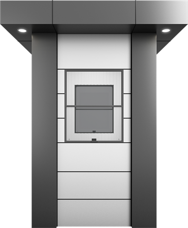 KompoCity Composite Cabin 5ft × 5ft (1.40m × 1.40m), front view