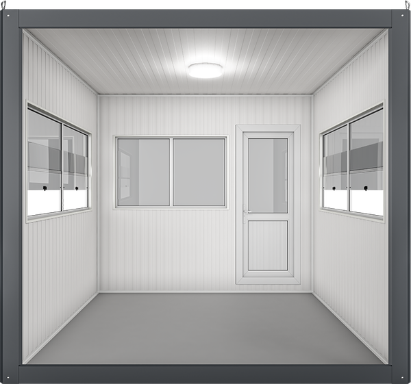Insulated Panel Cabin 9ft × 9ft (2.60m × 2.60m), interior view