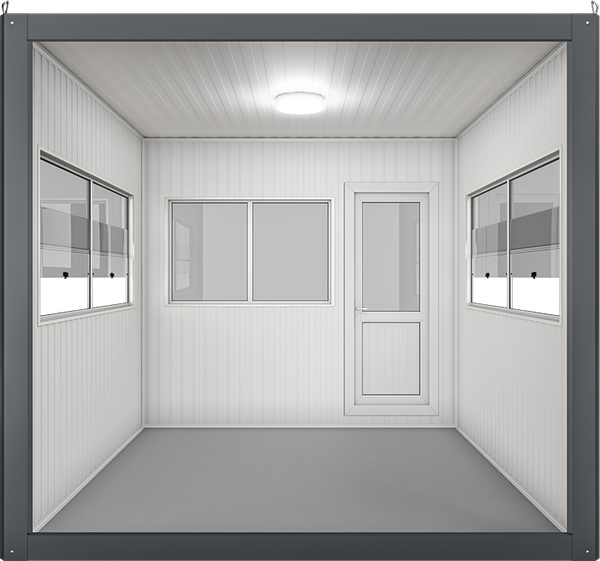 Insulated Panel Cabin 9ft × 9ft (2.60m × 2.60m), interior view