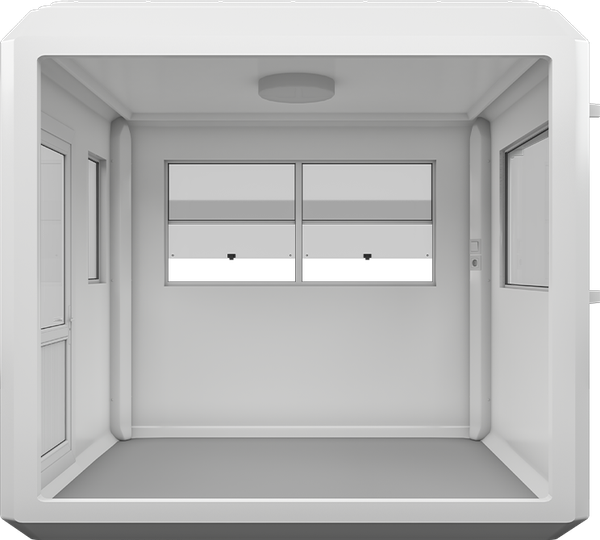 GRP Cabin 9ft × 7ft (2.15m × 2.70m), interior view