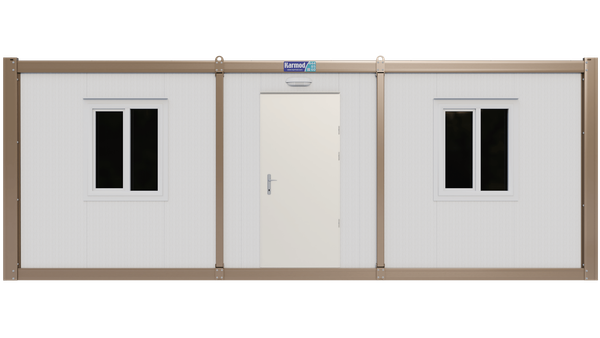 Portable Cabin 3.00m × 7.00m, front view