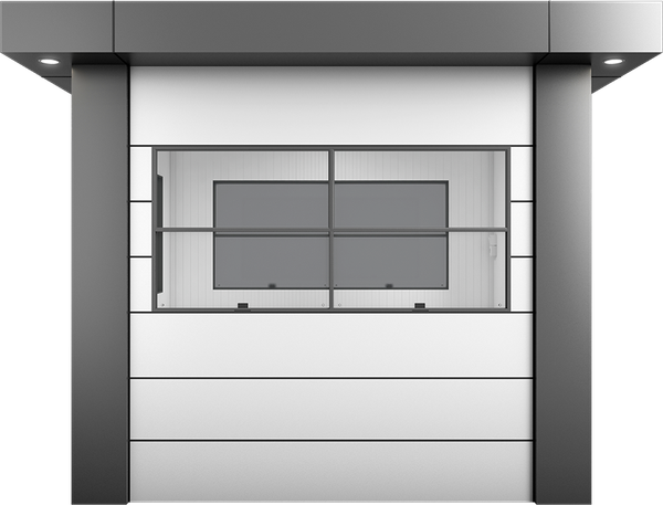 KompoCity Composite Cabin 9ft × 7ft (2.15m × 2.65m), front view
