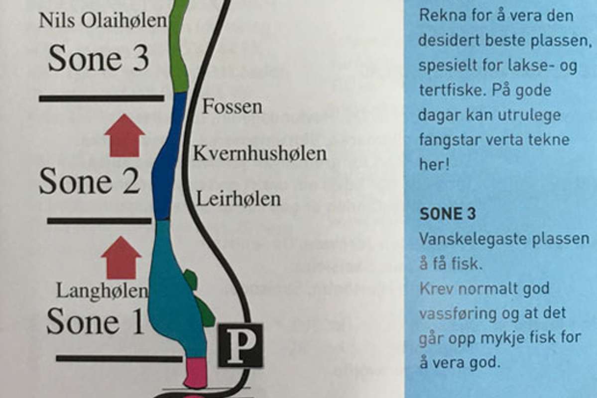 Her er dei nedste sonene i Oselvo. Fisket i elva startar 15. juni.
