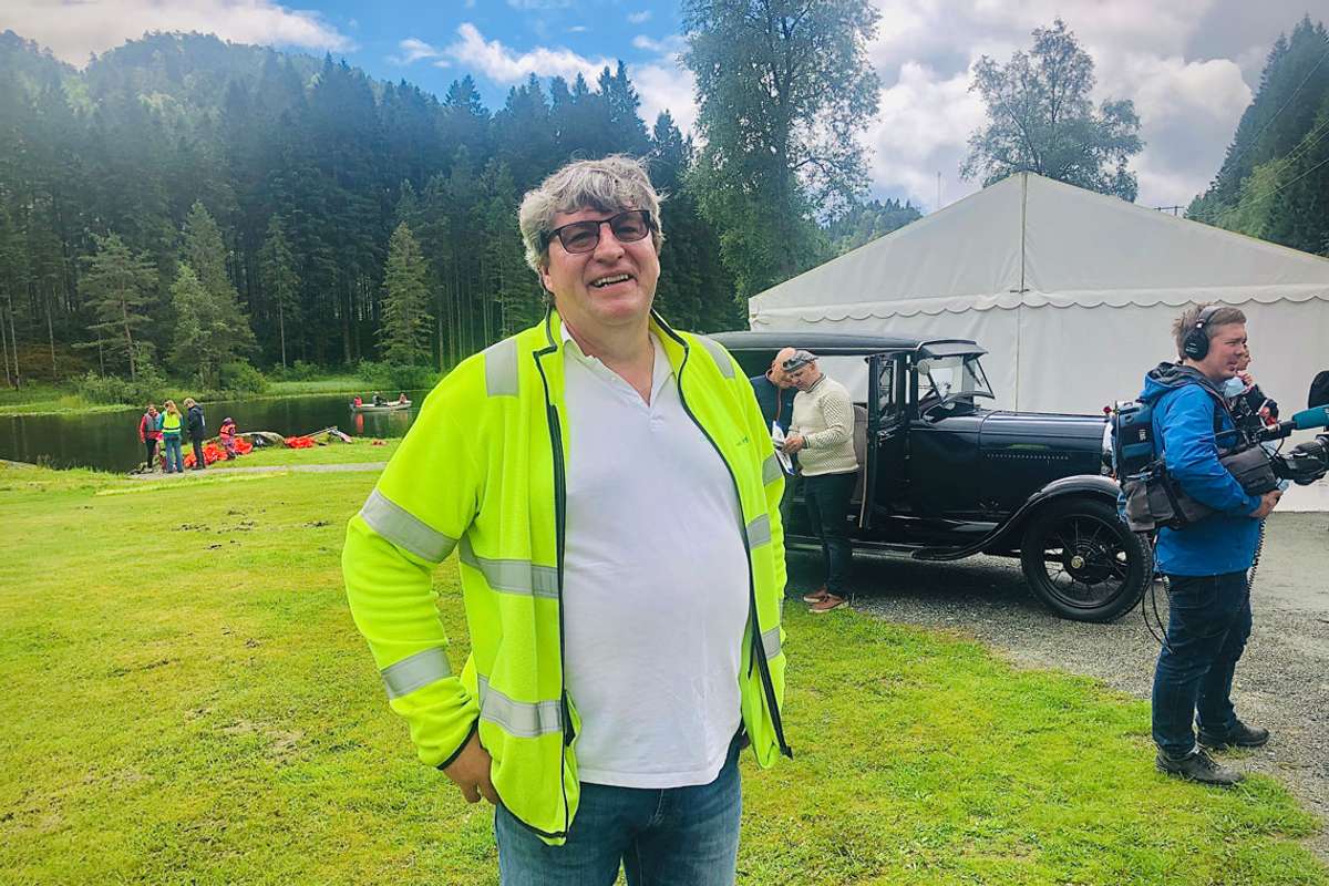 Tore Øvreeide kosar seg når alle andre kosar seg. (Foto: ØH)