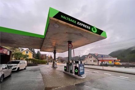 Haltbakk Express hart byrja å teikna korleis stasjonen skal sjå ut. (Foto/ill: Haltbakk Express AS)