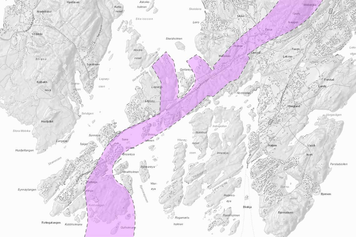 E39 Stord Os Ber om innspel til reguleringsplan Midtsiden