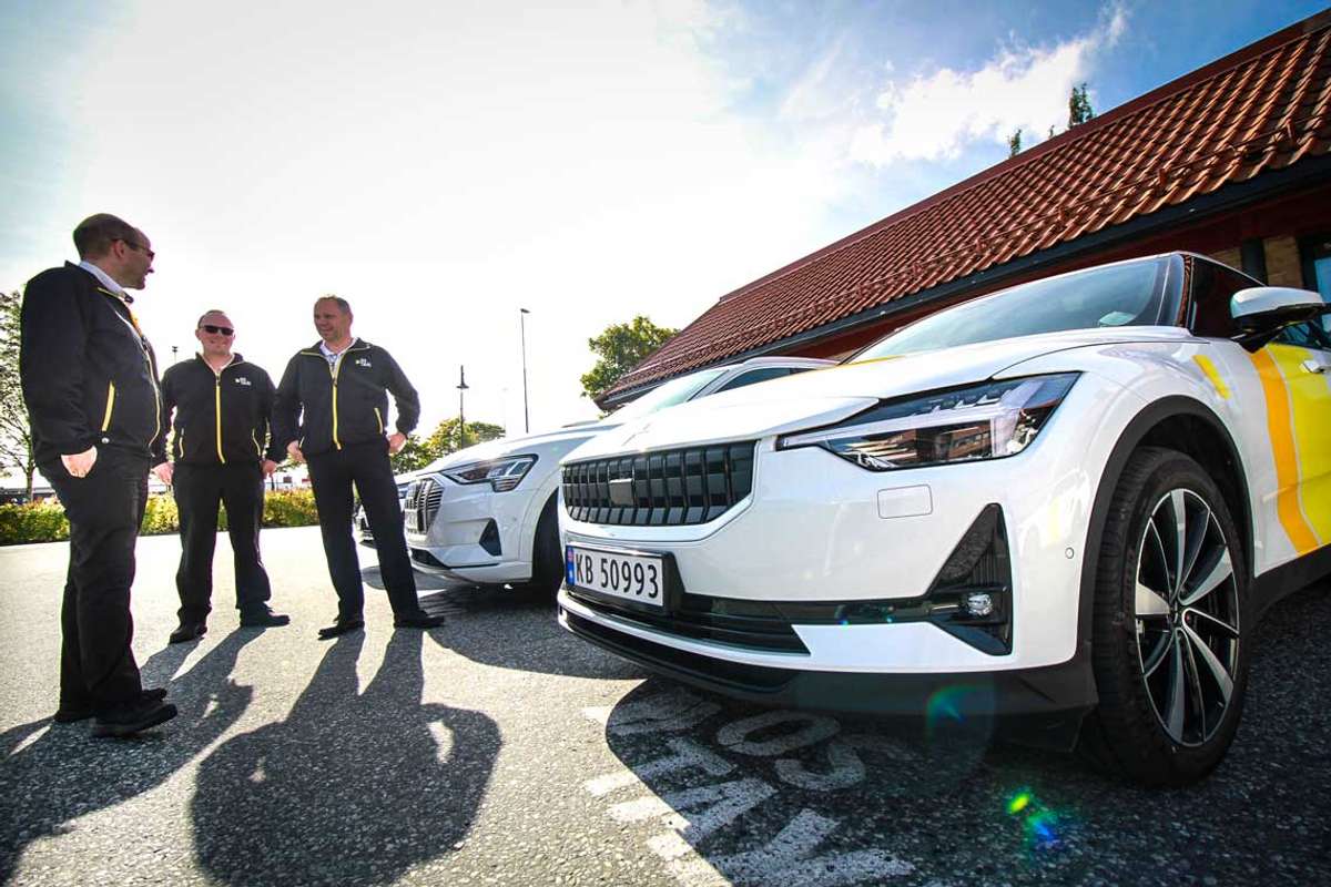 Polestar er allereie representert med to bilar i Os Taxi. Foto: ØH