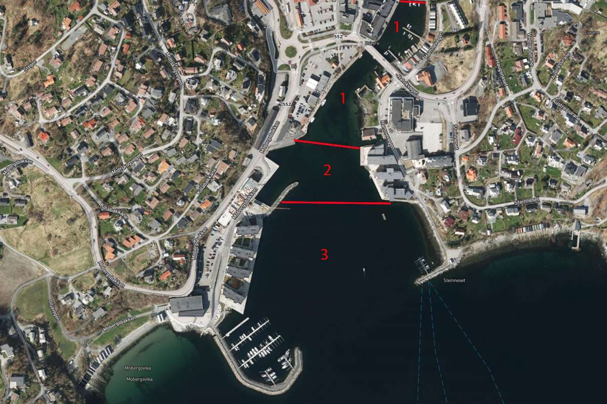 Vil du fiska i 100-meterssona (felt 2) må du venta til 15. juli med å ta laks. (Kart: Os kommune)