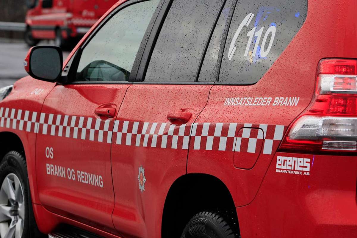 Brann i konteinar