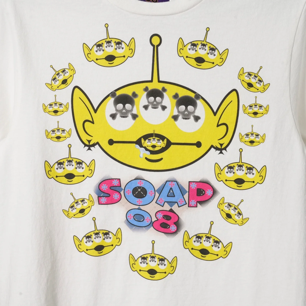 SOAP08 Alien Cherry Tee (White) — image 3 of 4