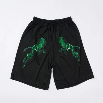 Green Lion / The Fool Basketball Shorts (Black)