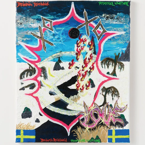 Benjamin Reichwald "XoXo LOVE" Painting