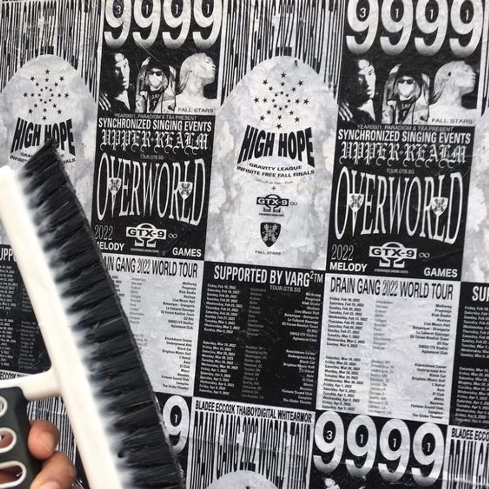 Drain Gang 2022 World Tour Promotional Poster — image 1 of 3