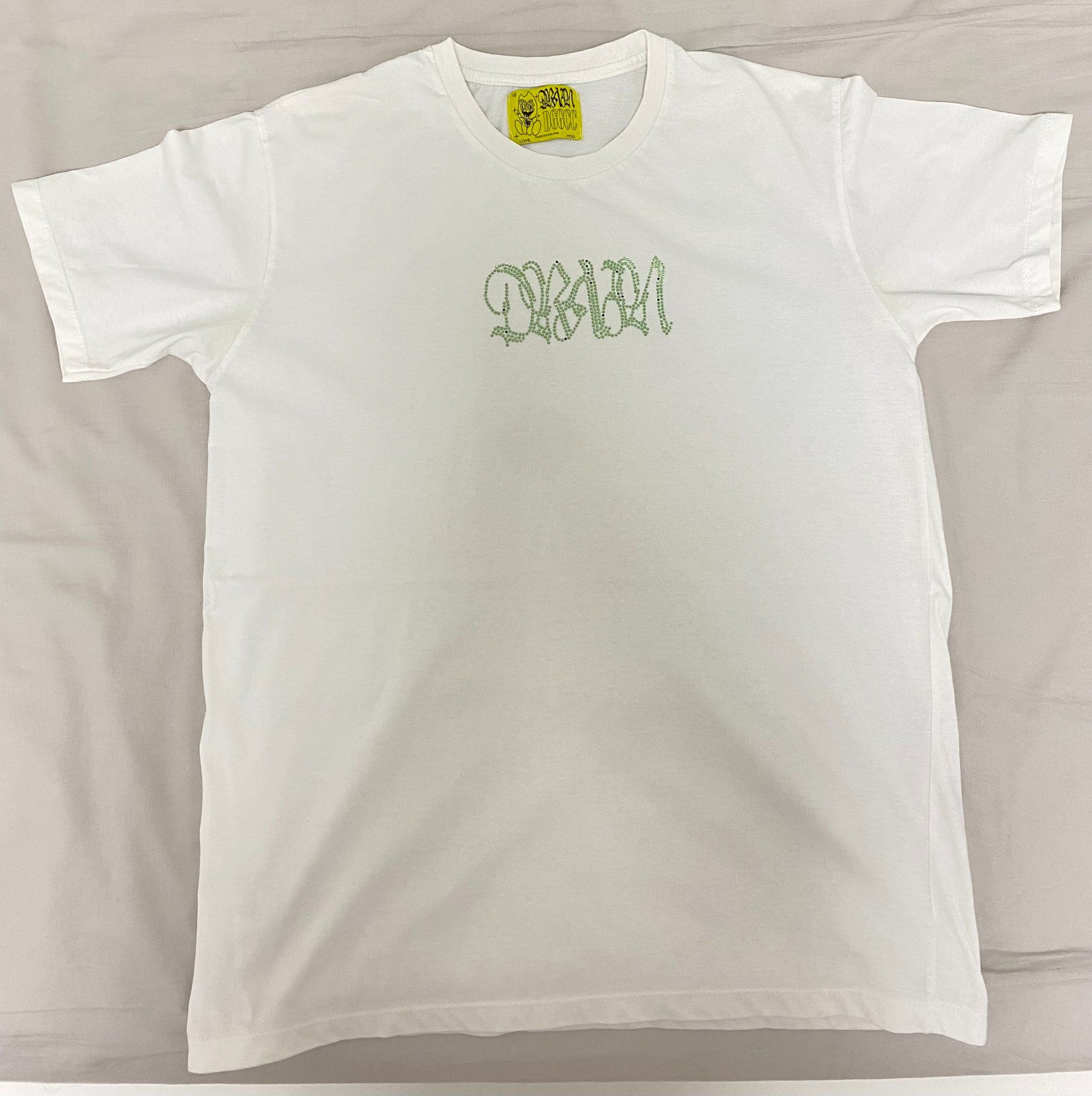 Drain Rhinestone Tee (White)