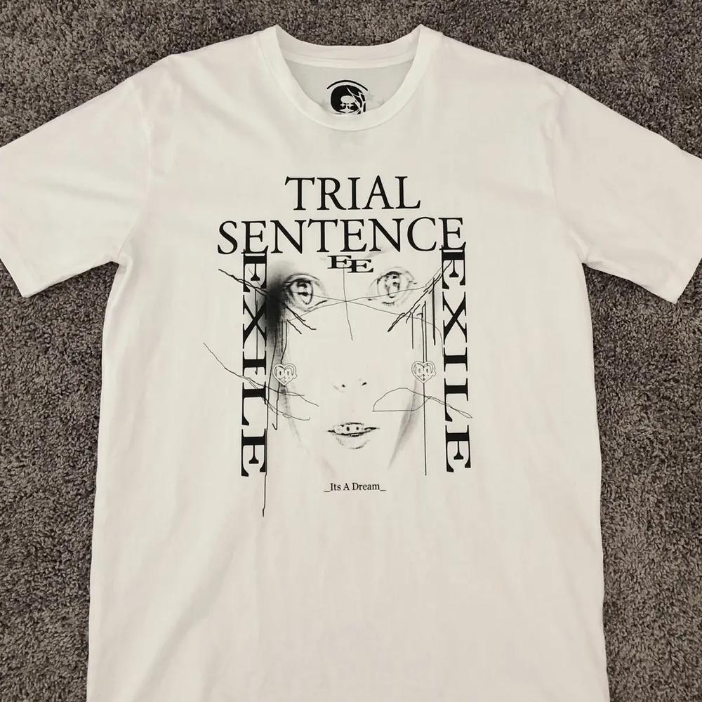 Exile / Trial Sentence Tee (White) — image 1 of 5
