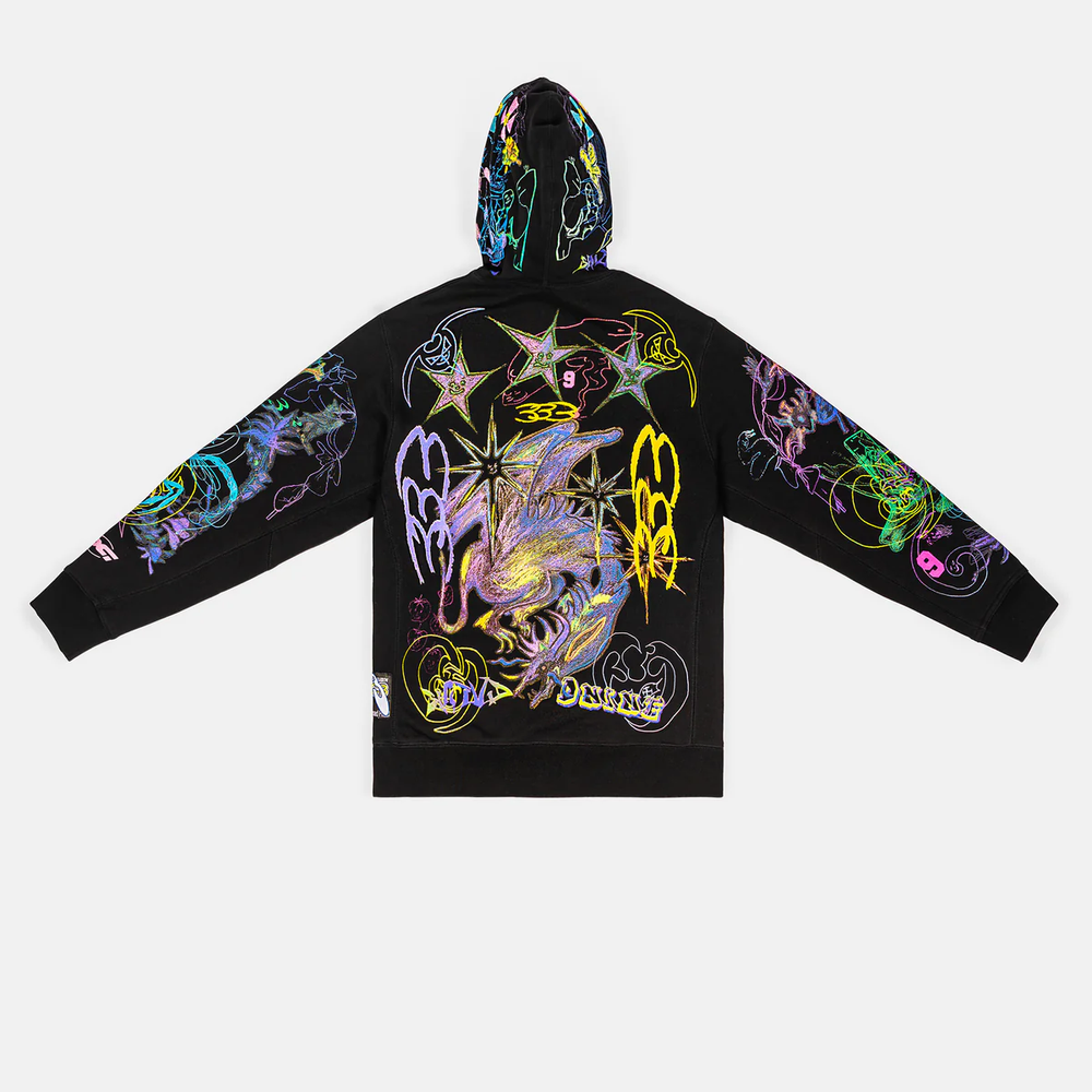 333 Extasia Hoodie (Black) — image 2 of 8