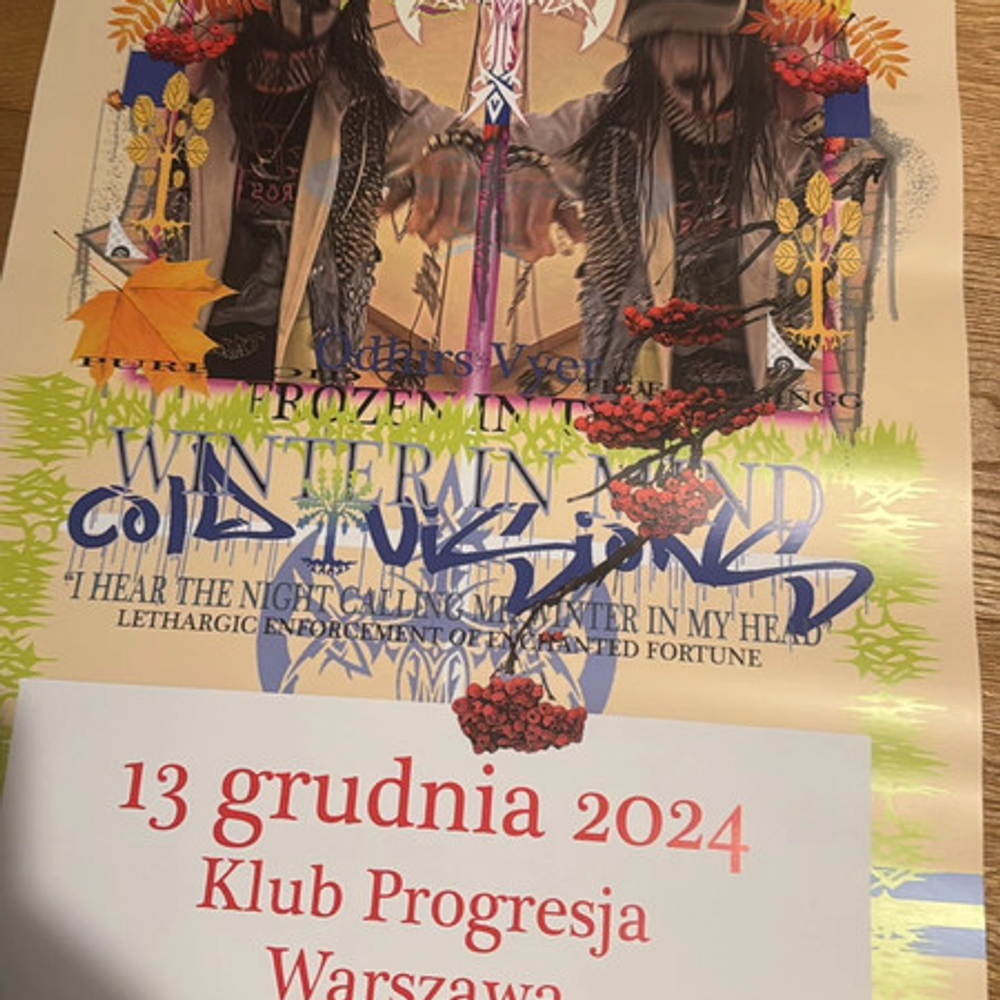 Cold Visions Winter In Europe Tour Warsaw Show Promotional Poster — image 1 of 1