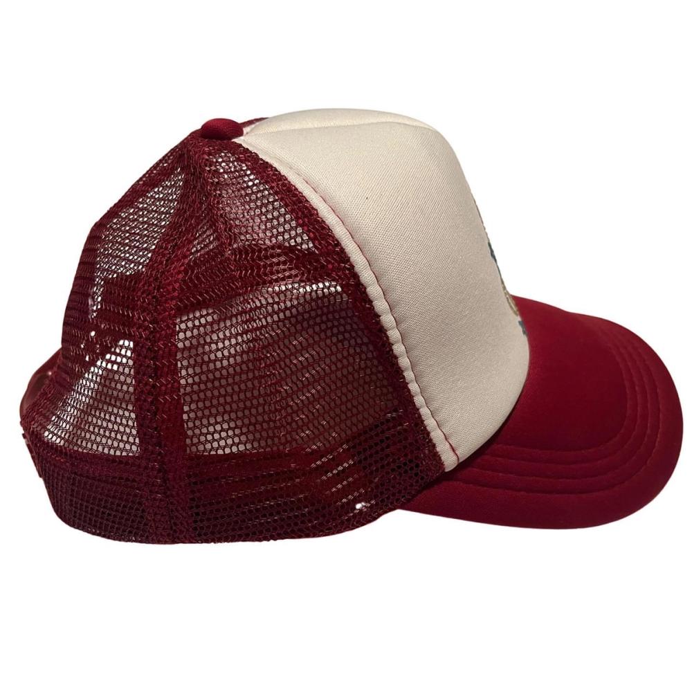 DGBB Stone Trucker Cap (Cardinal Red) SAMPLE — image 4 of 4