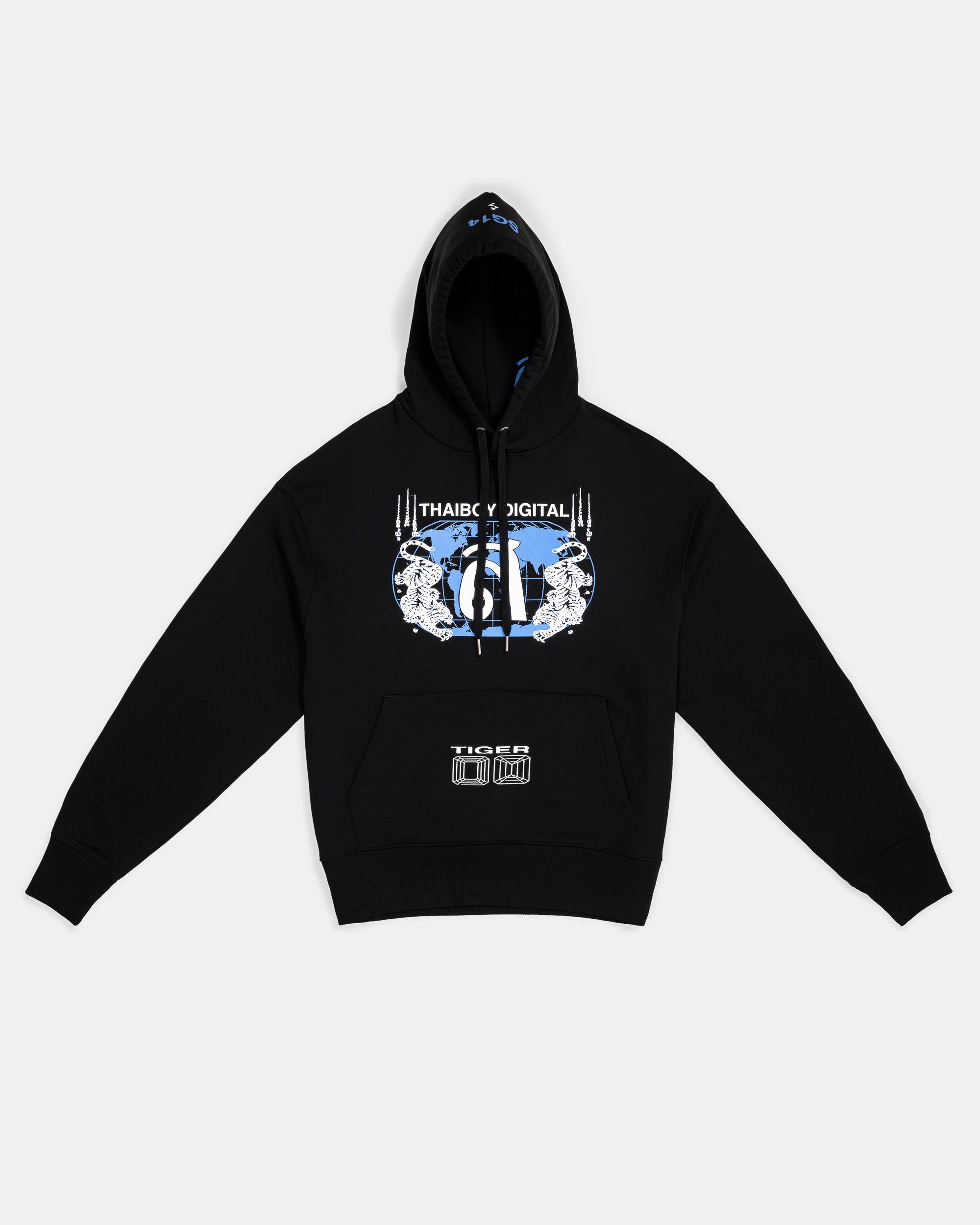 Tiger Hoodie (Black/Blue) (US)